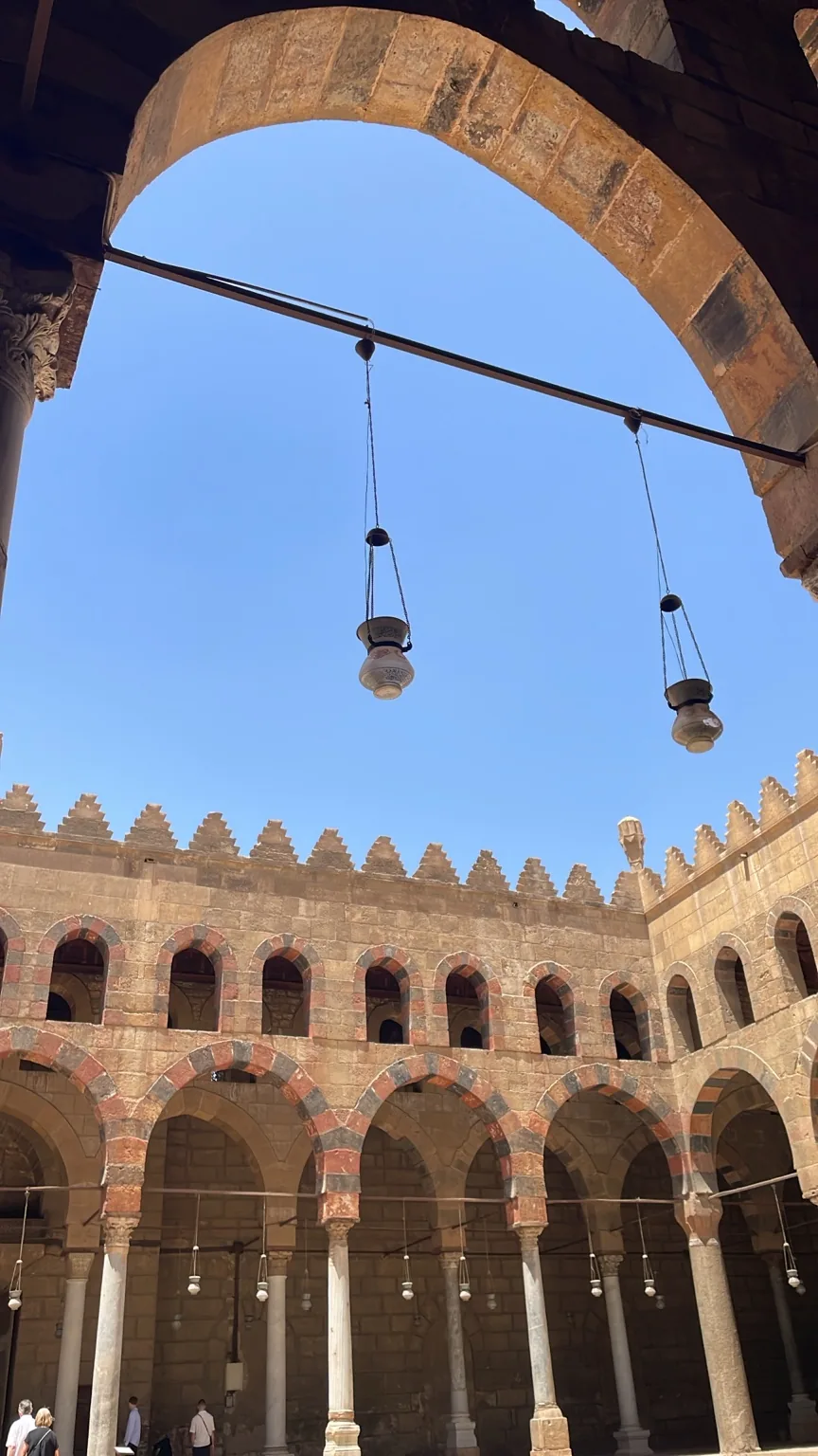 Mosque of Al Nasir Muhammad courtyard inside Cairo Citadel