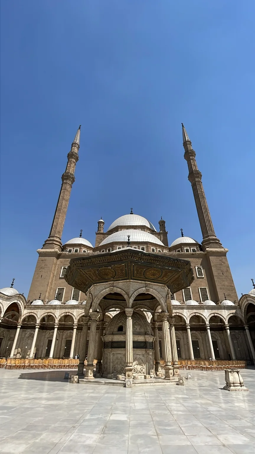 Mosque of Muhammad Ali courtyard inside Cairo Citadel