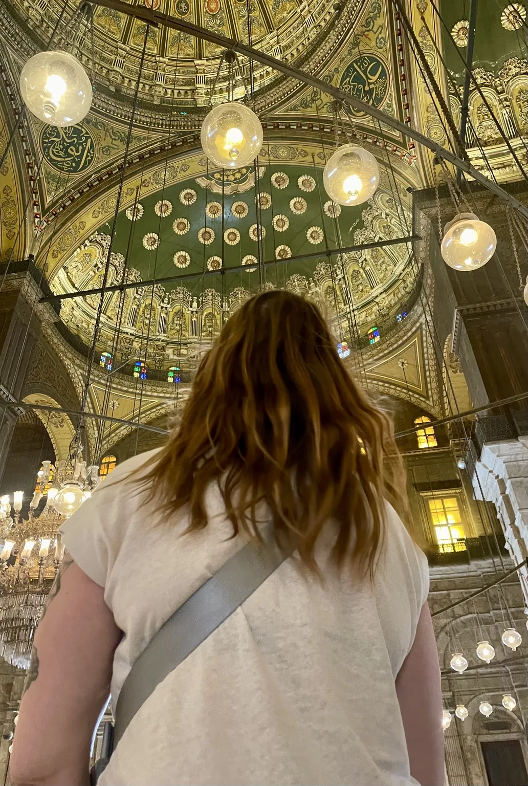 Interior of the Mosque of Muhammad Ali at Cairo Citadel