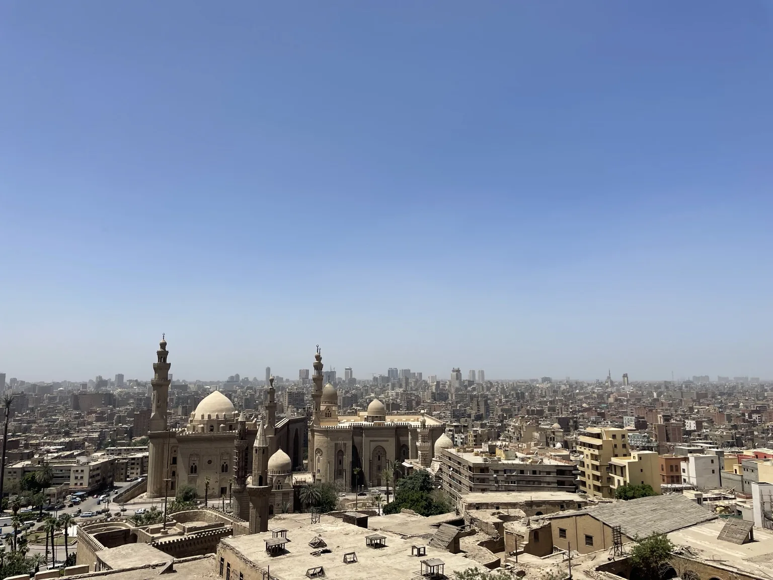 Panoramic Cairo skyline from Saladin Citadel