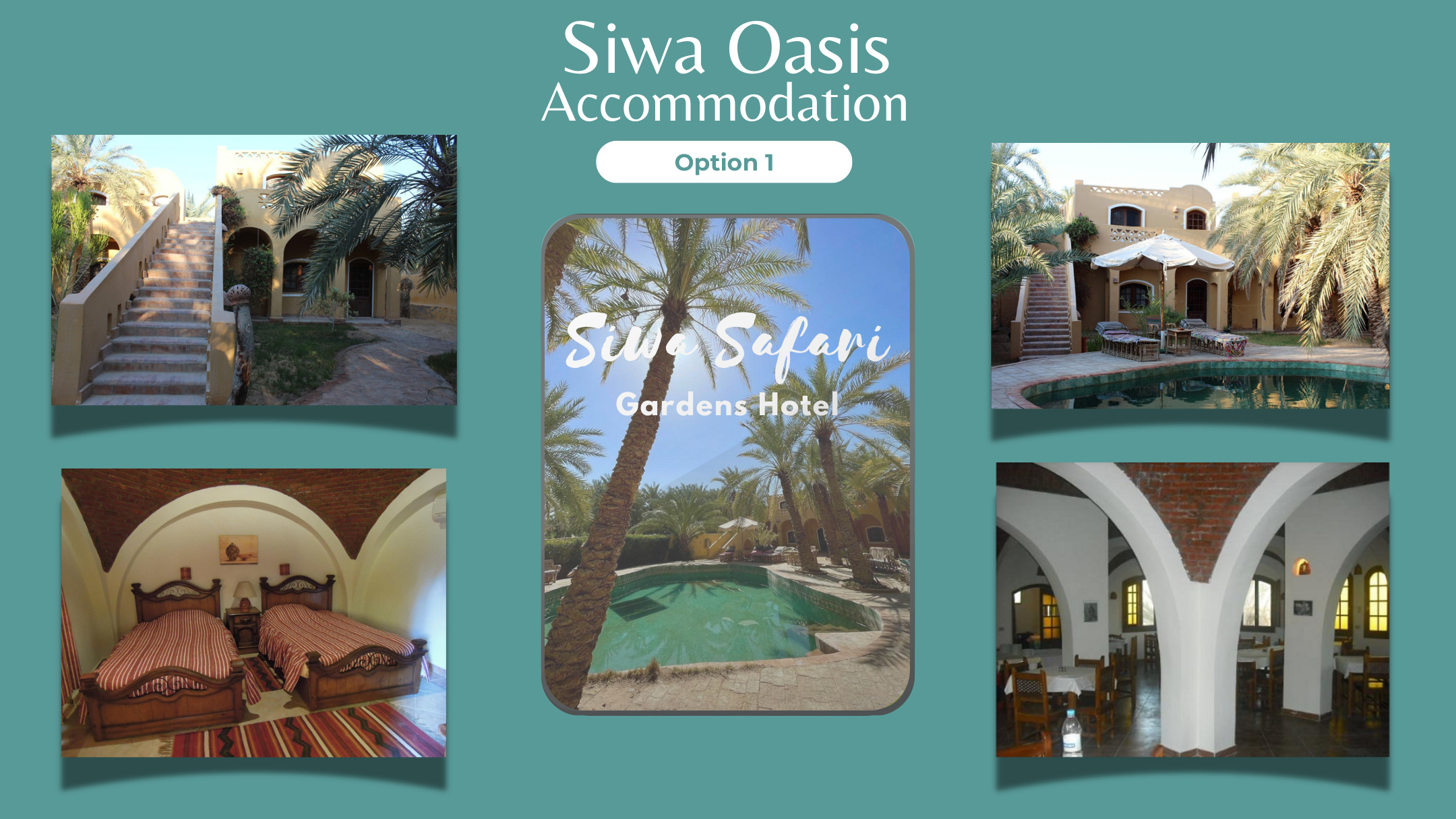 Siwa Safari Gardens Hotel included accommodation